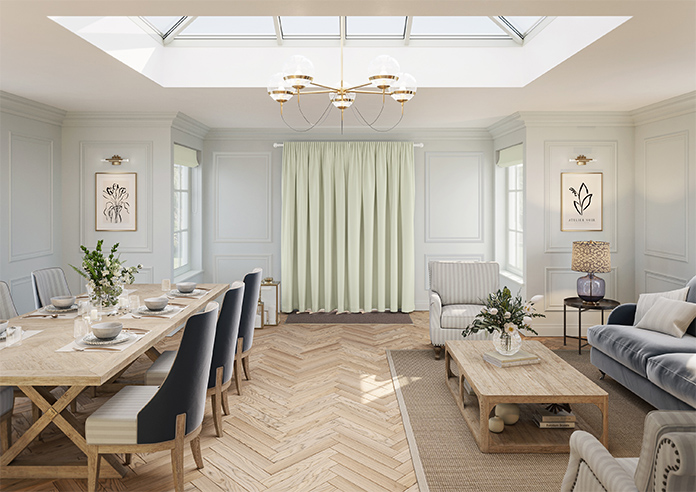 Kyoto Faux Silk, White - Made to Measure Curtains - Image 15